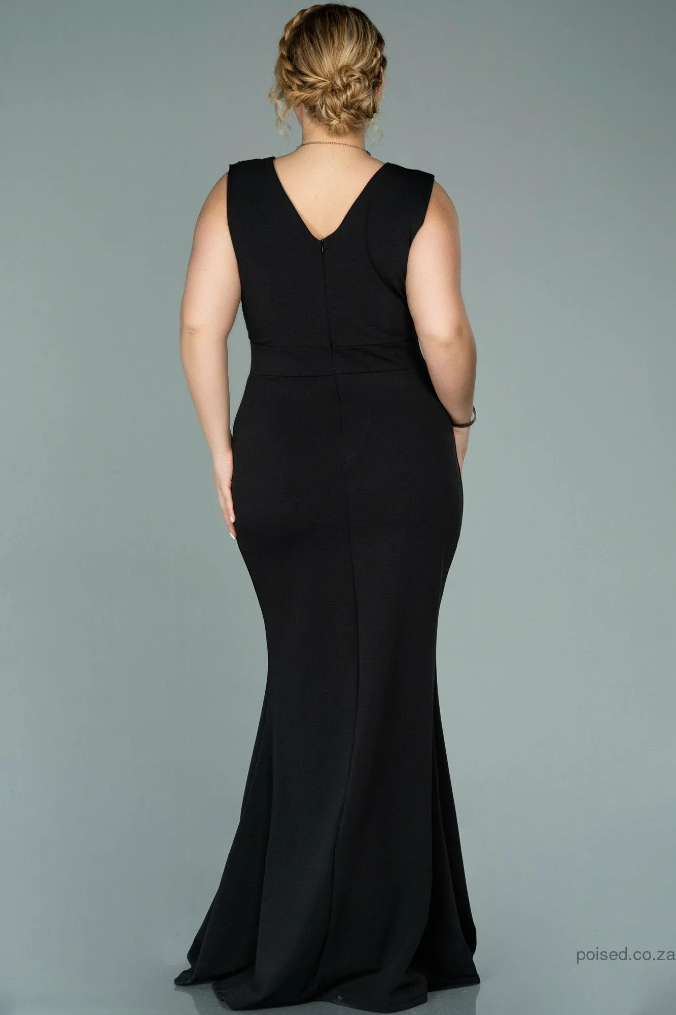 29950 Black Sequins Detail Mermaid Dress