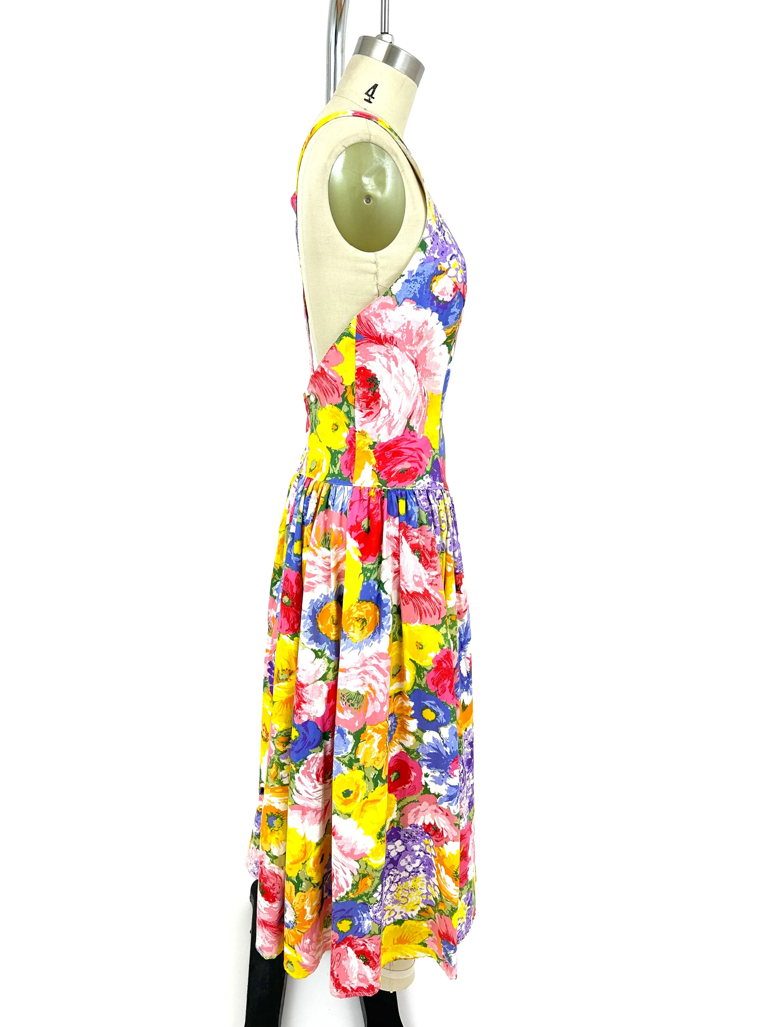 80s Geary Roark Kamisoto Garden Party Dress