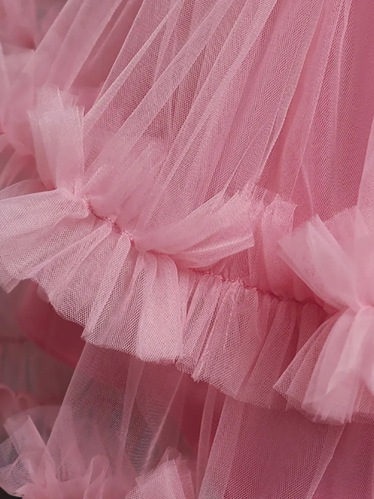 A-Line Jewel Neck Sleeveless Red Bows Polyester Sequined Tulle Polyester Cotton Kids Social Party Dresses Princess Dress