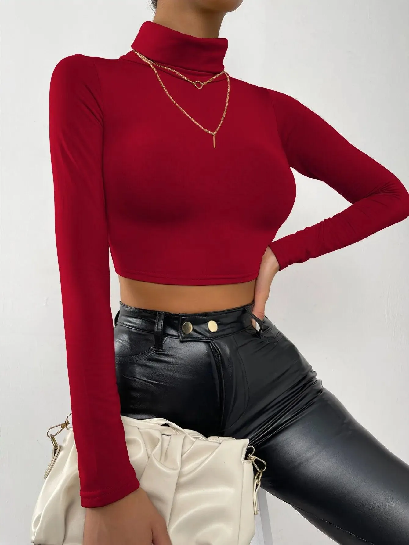 Adriana Long-sleeved Crop Top
