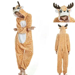Adult New Deer Kigurumi Onesies Pajamas Costume