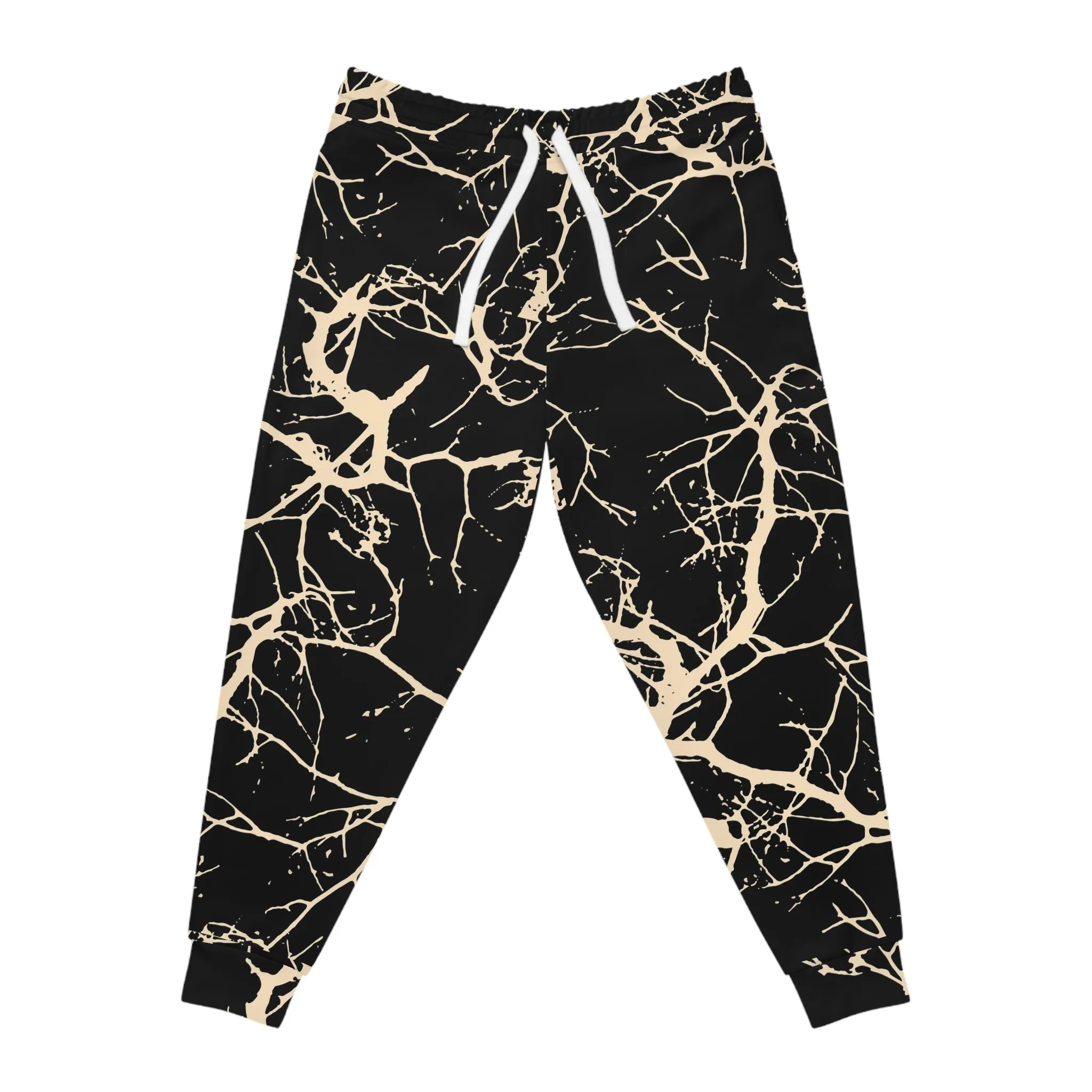 AF Black Marble Athletic Joggers for Comfortable Workouts