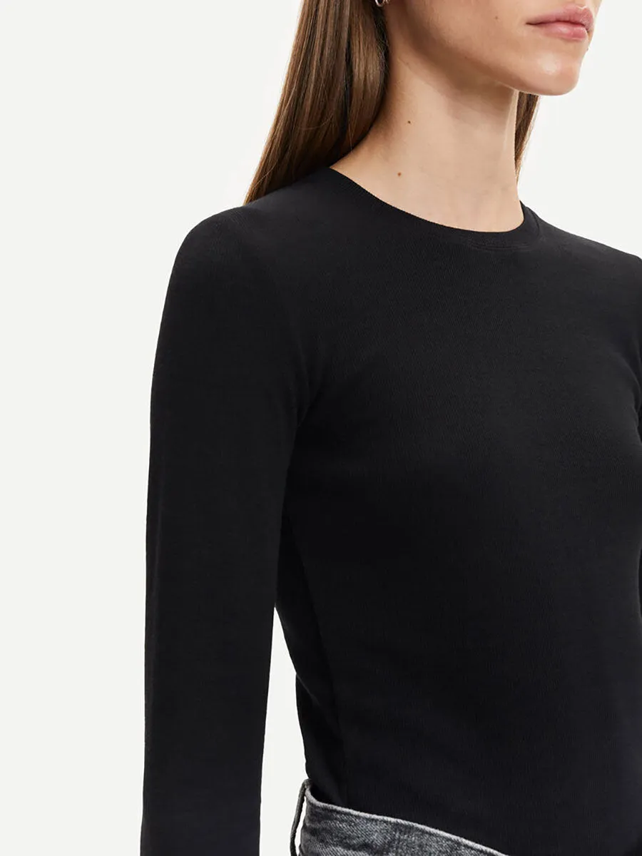 Alexa Long Sleeve Tee - Black