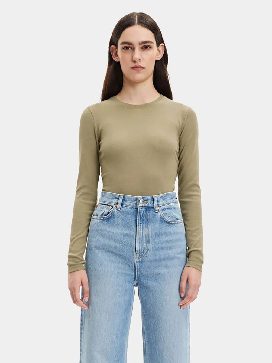 Alexa Long Sleeve Tee - Covert Green