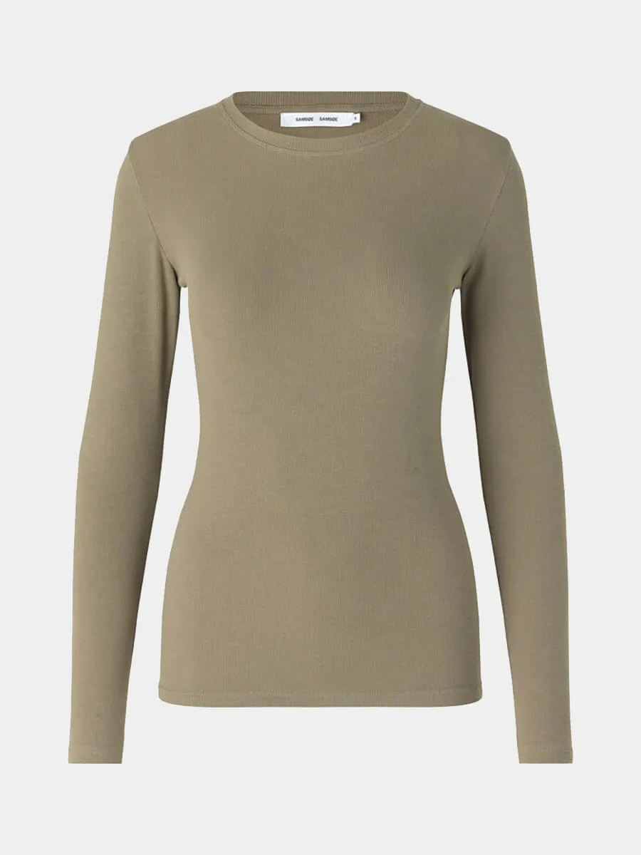 Alexa Long Sleeve Tee - Covert Green