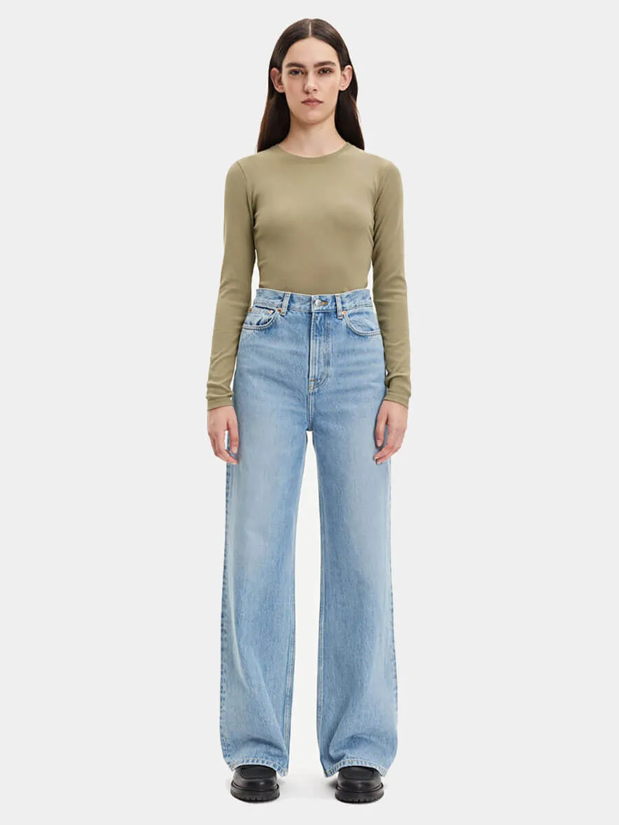 Alexa Long Sleeve Tee - Covert Green