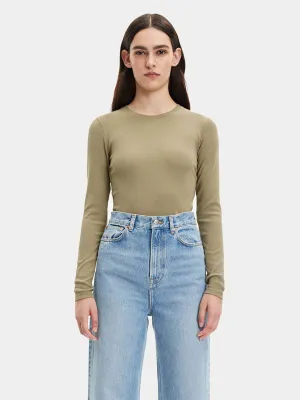 Alexa Long Sleeve Tee - Covert Green
