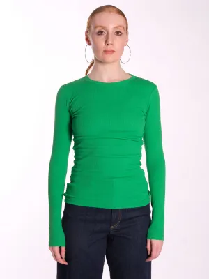 Alexa Long Sleeve Tee - Fern Green