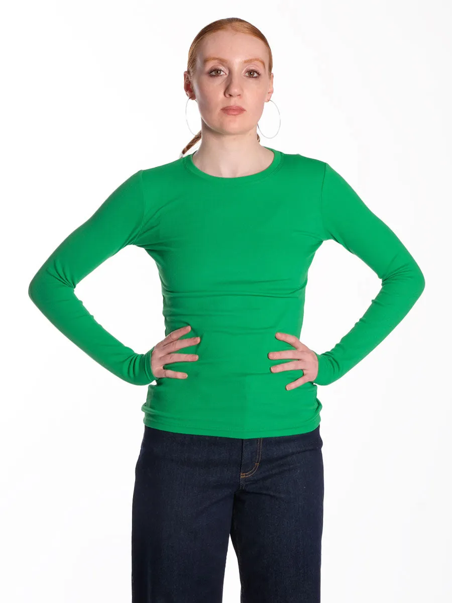 Alexa Long Sleeve Tee - Fern Green