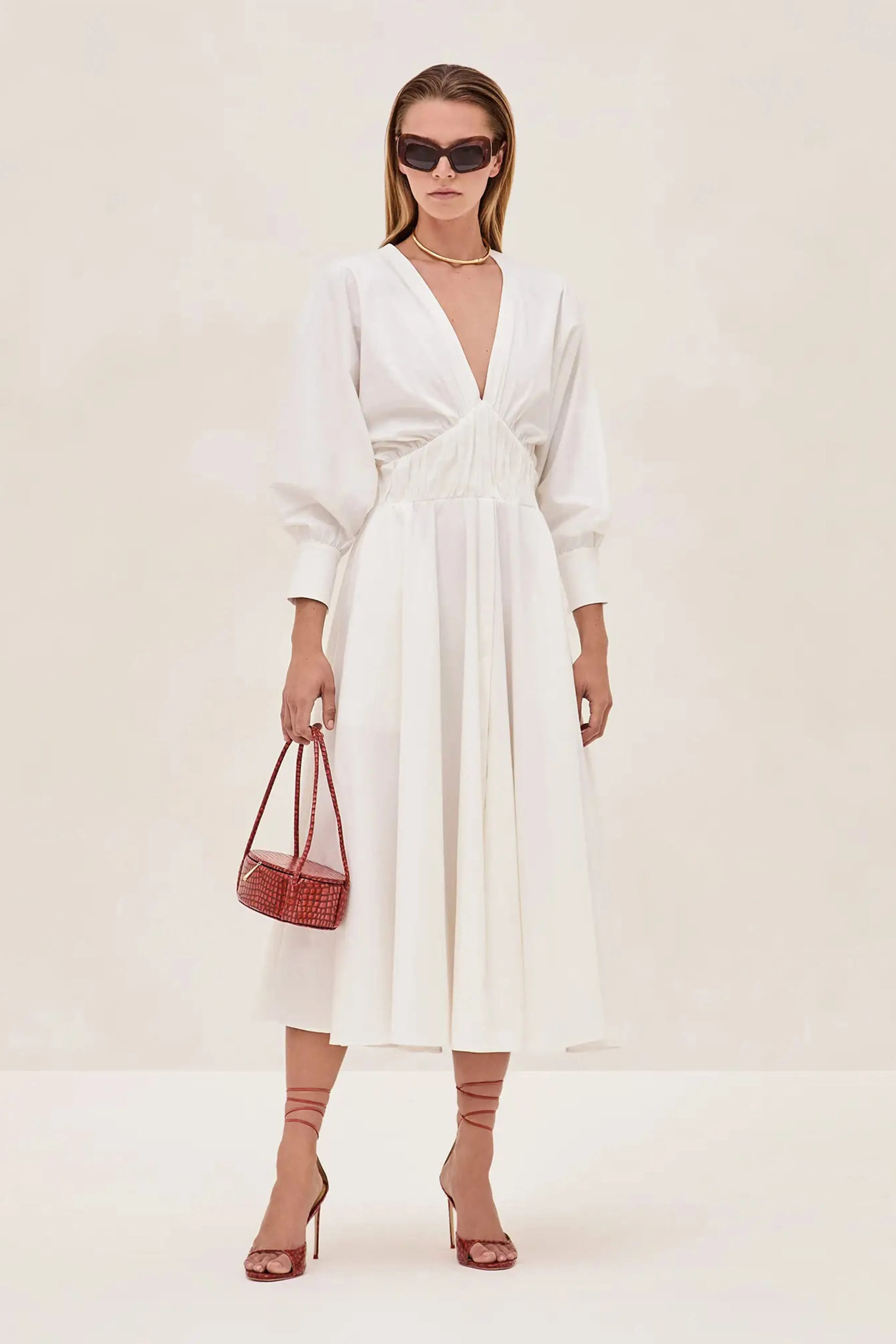 ALEXIS | Viro Dress - White