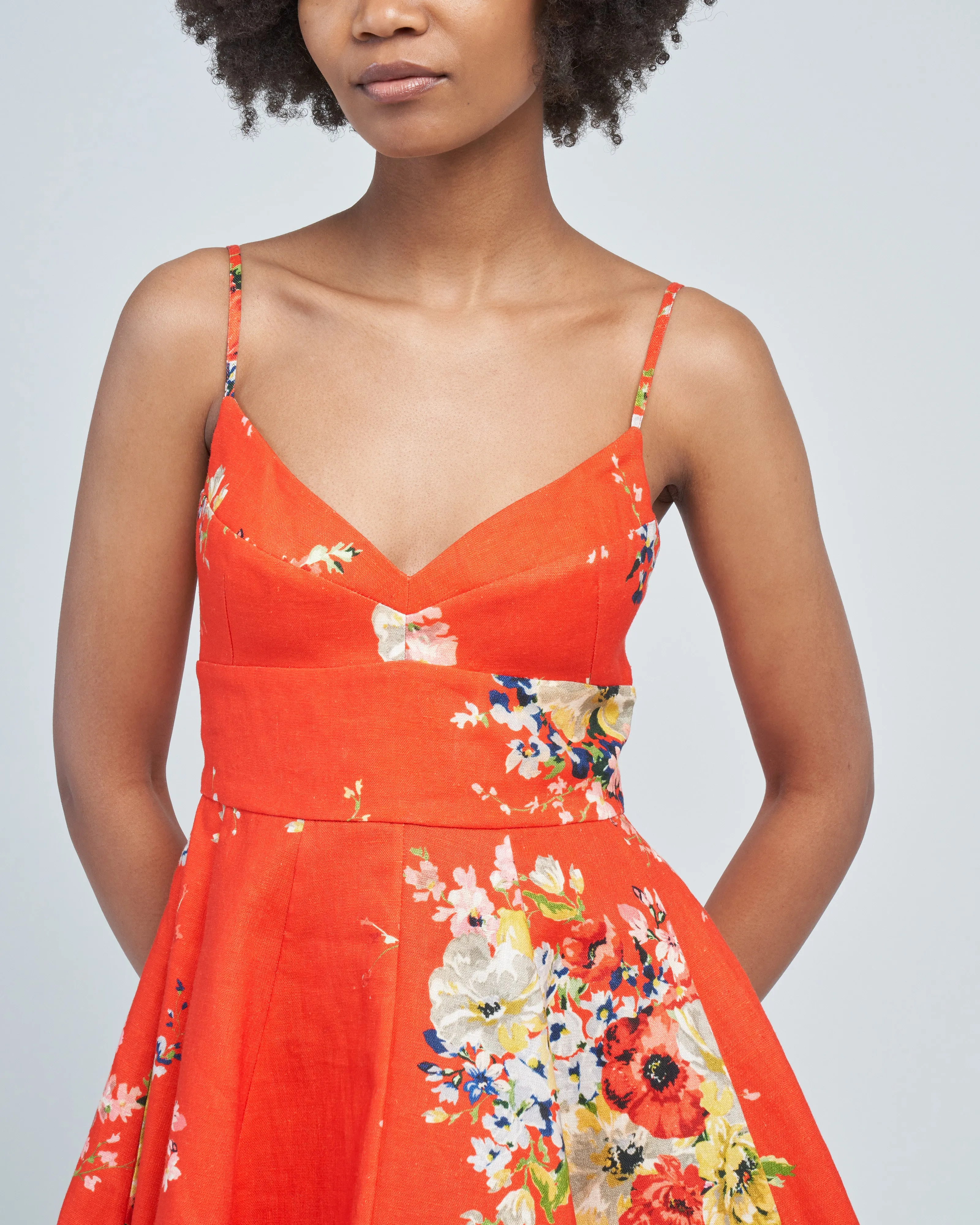 alight flare mini dress