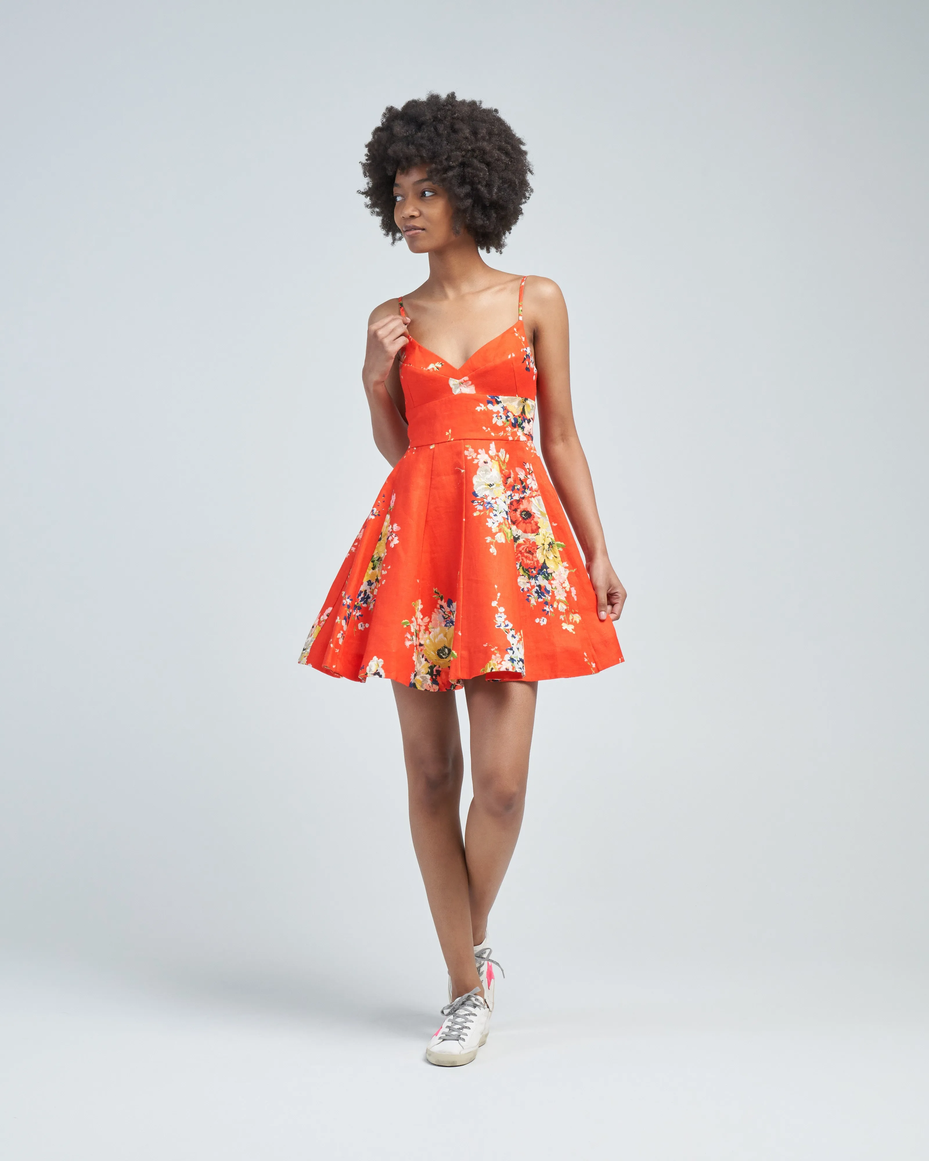 alight flare mini dress