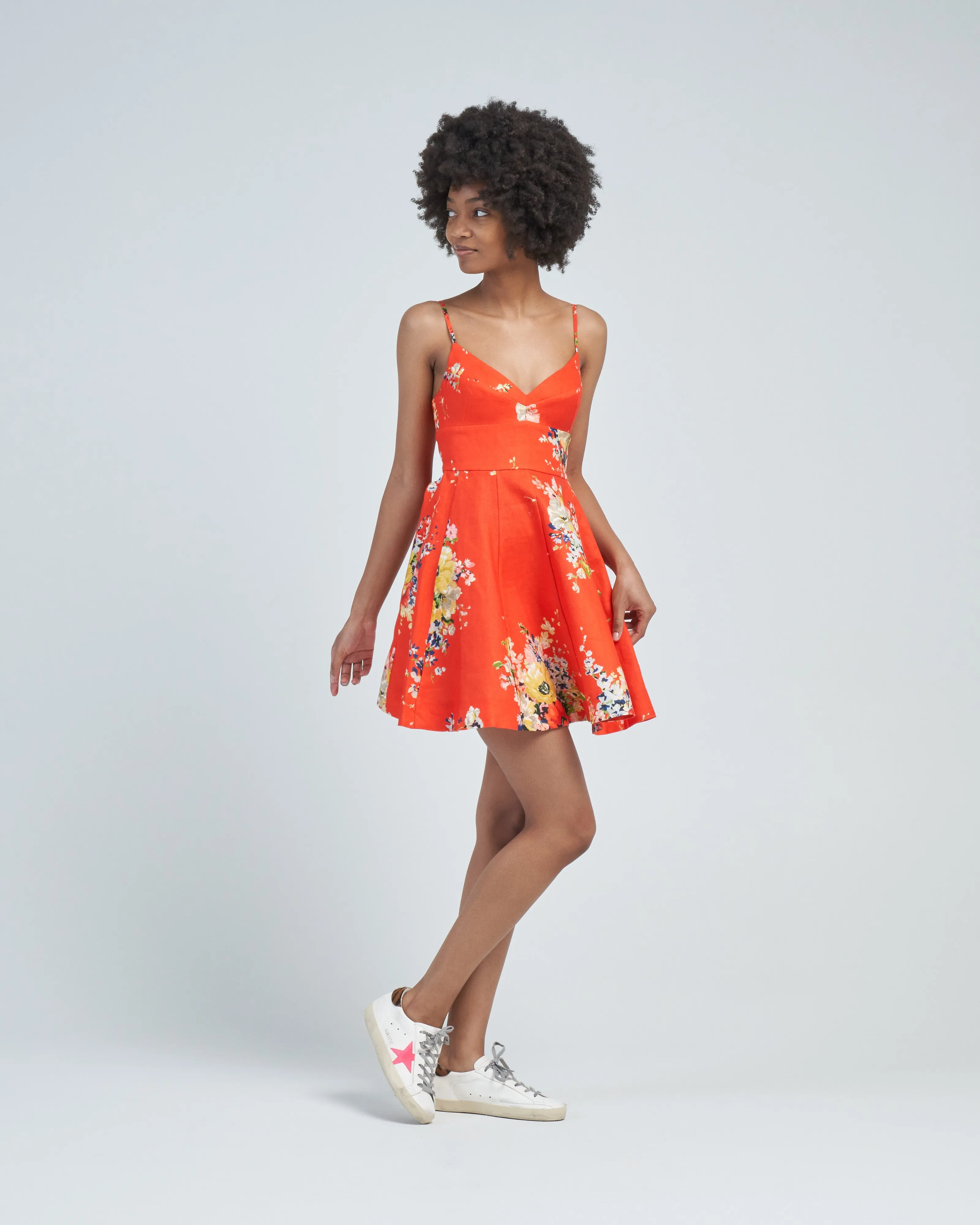 alight flare mini dress