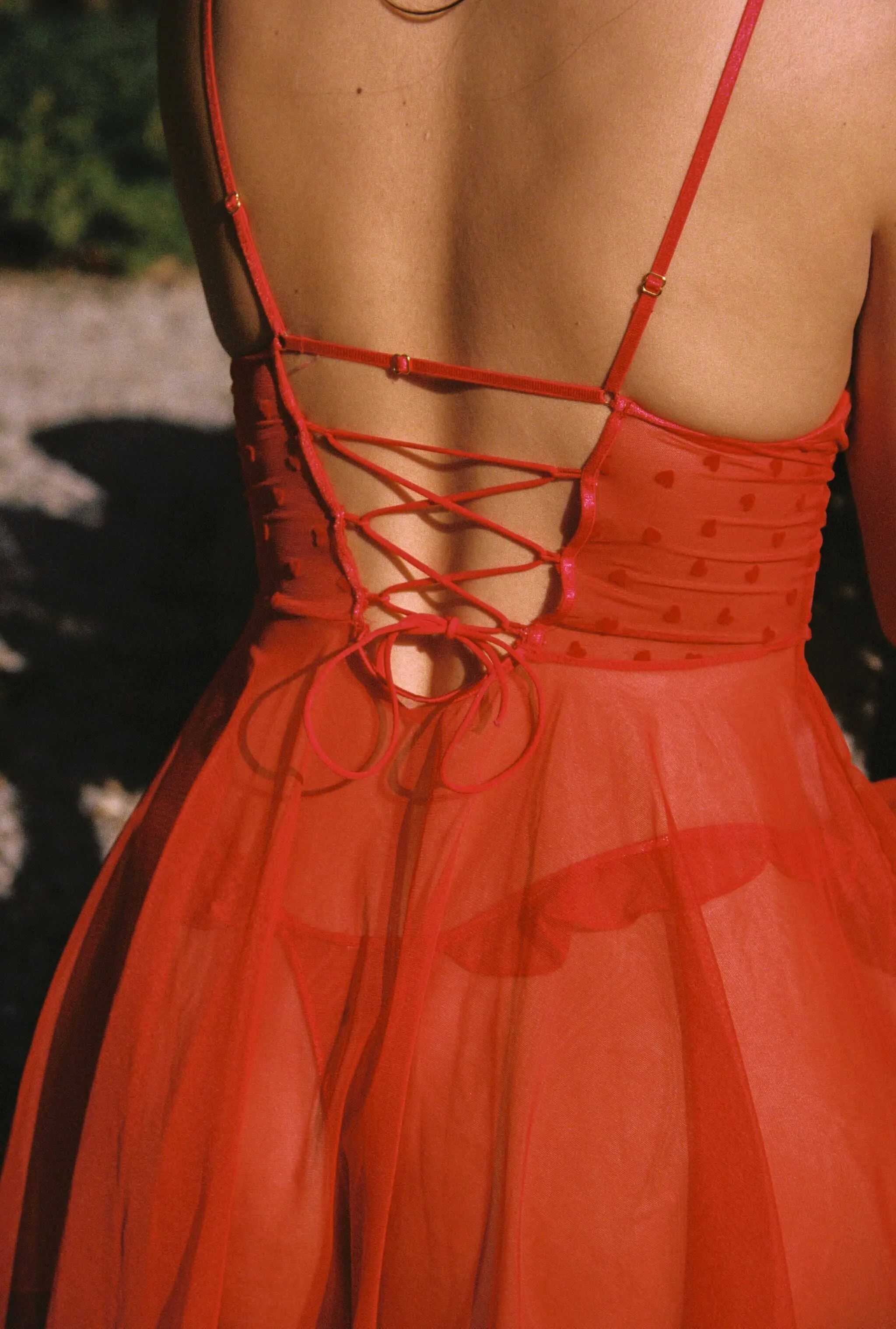 Alma Red Babydoll