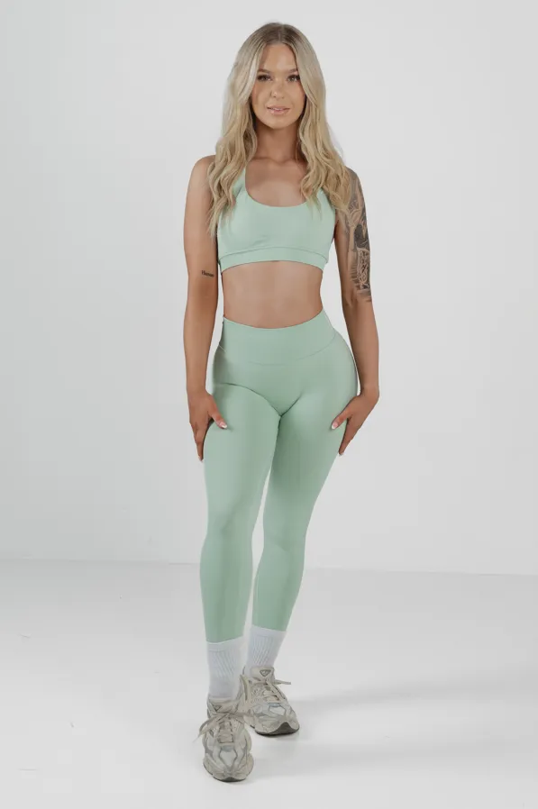 Amplify Seamless Leggings - Palm Green