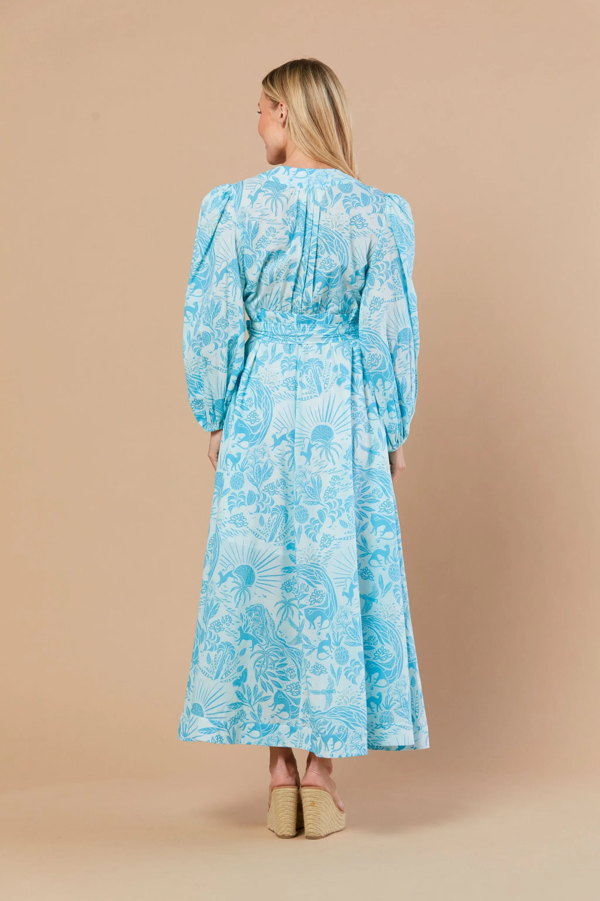 Annabel Dress in Whimsical Island Sky