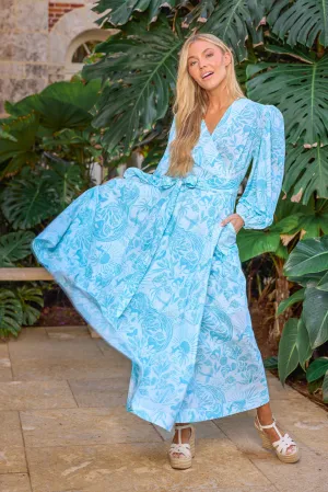 Annabel Dress in Whimsical Island Sky
