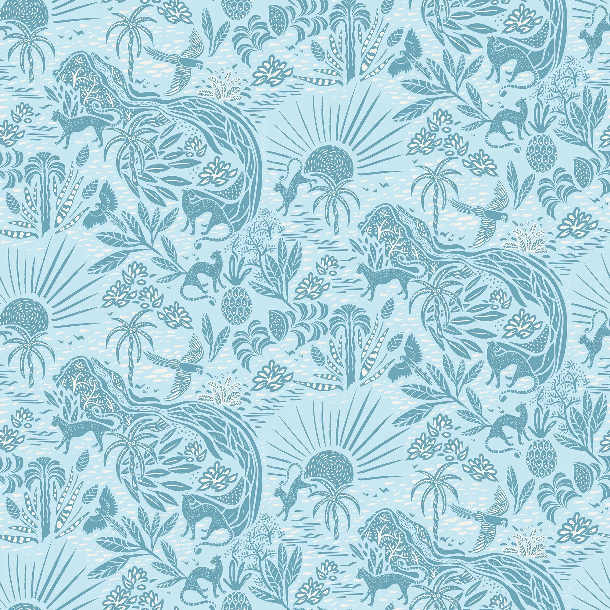 Annabel Dress in Whimsical Island Sky