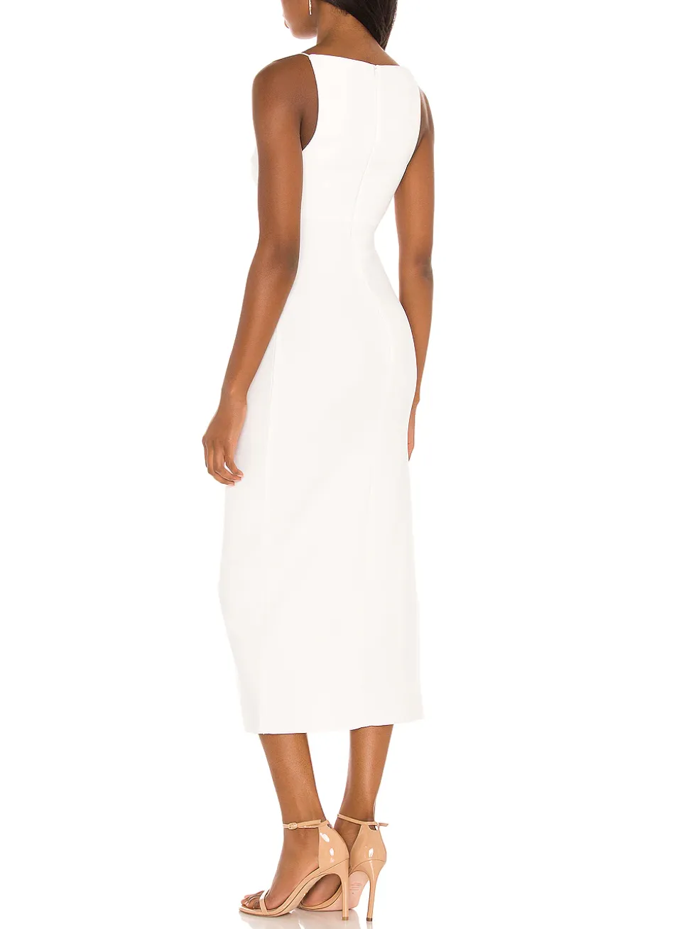 ARLETTE TUCK MIDI DRESS