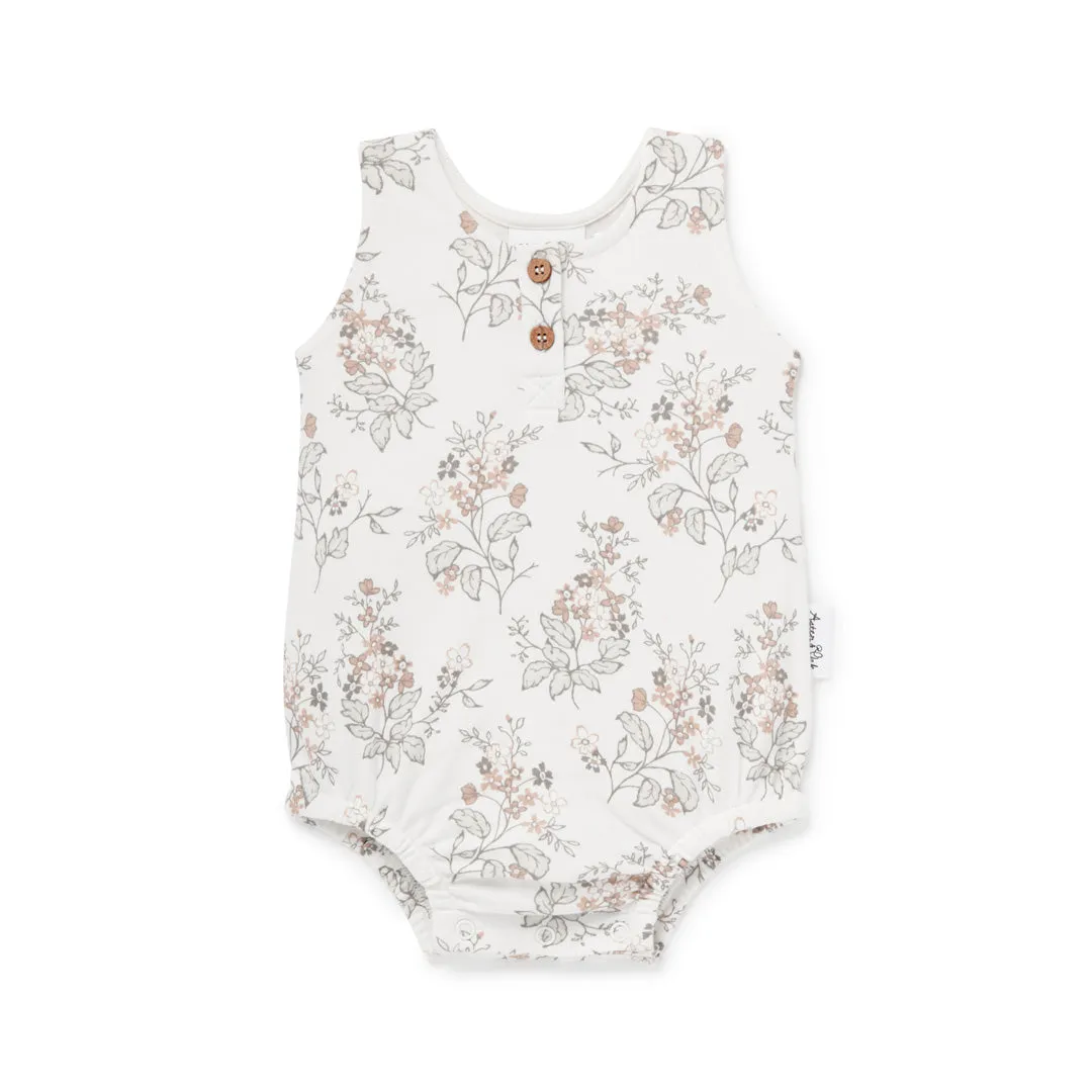 Aster & Oak Floral Bubble Romper