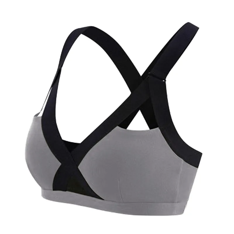 Aster Cross-Back Ribbed Strappy Sports Bra