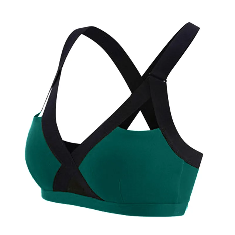 Aster Cross-Back Ribbed Strappy Sports Bra