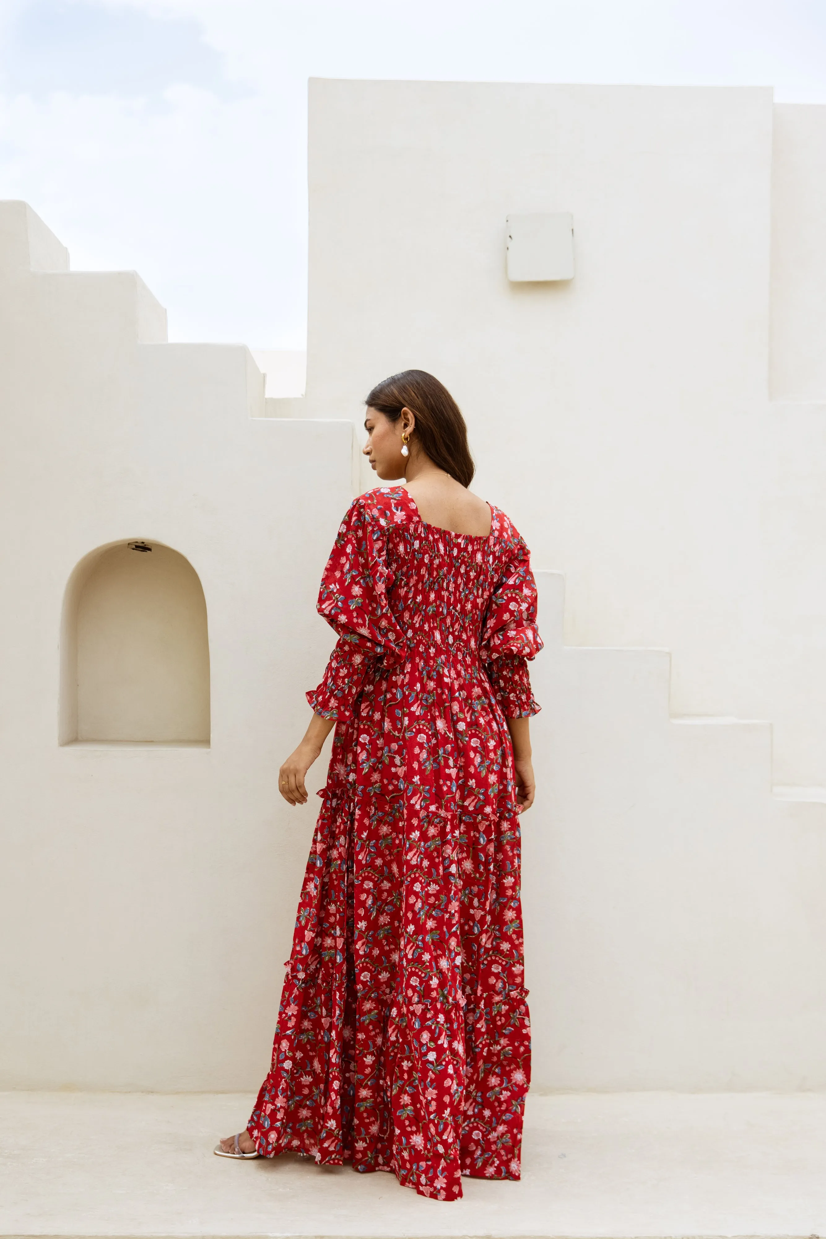 Balika Shirred Tier Dress
