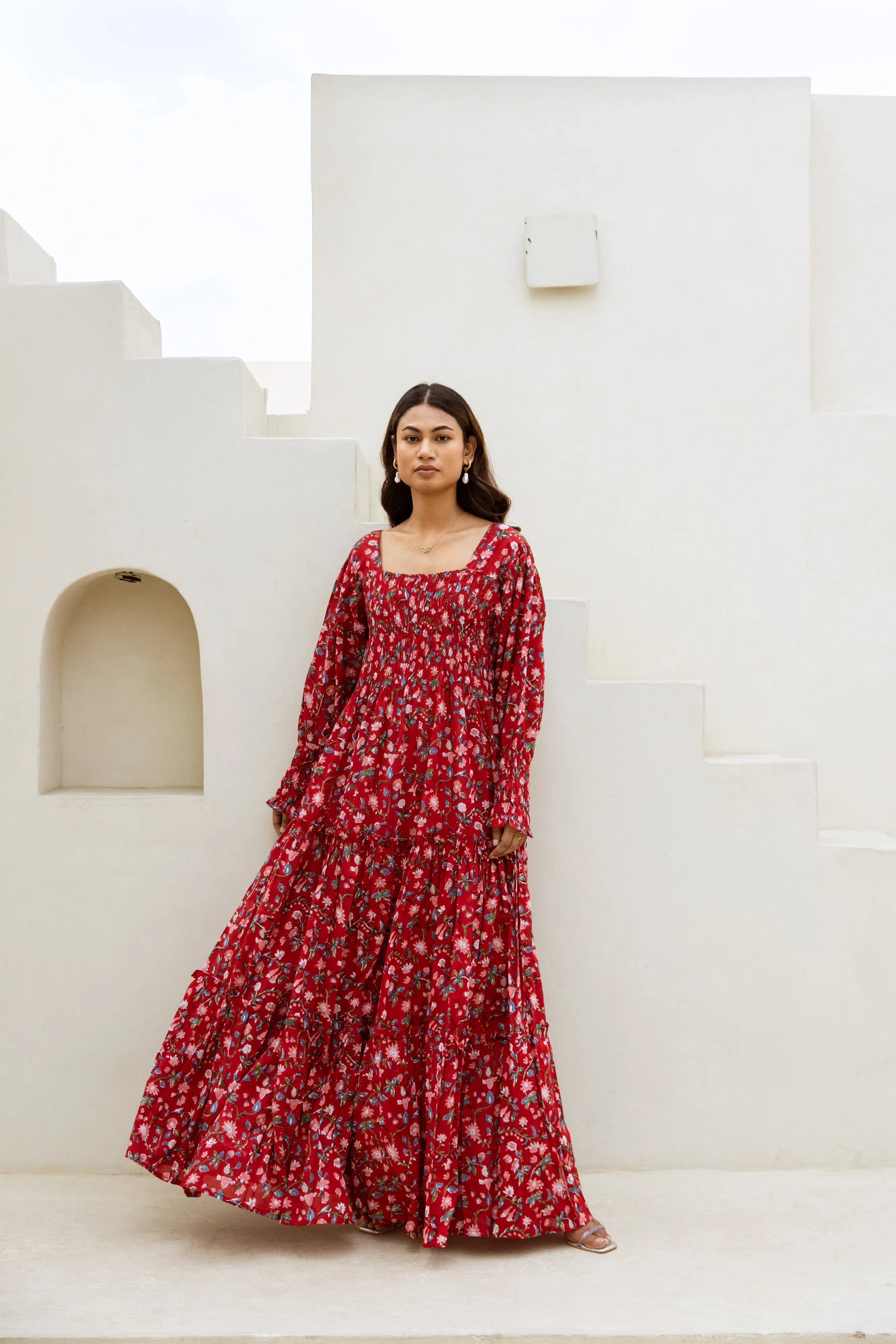 Balika Shirred Tier Dress