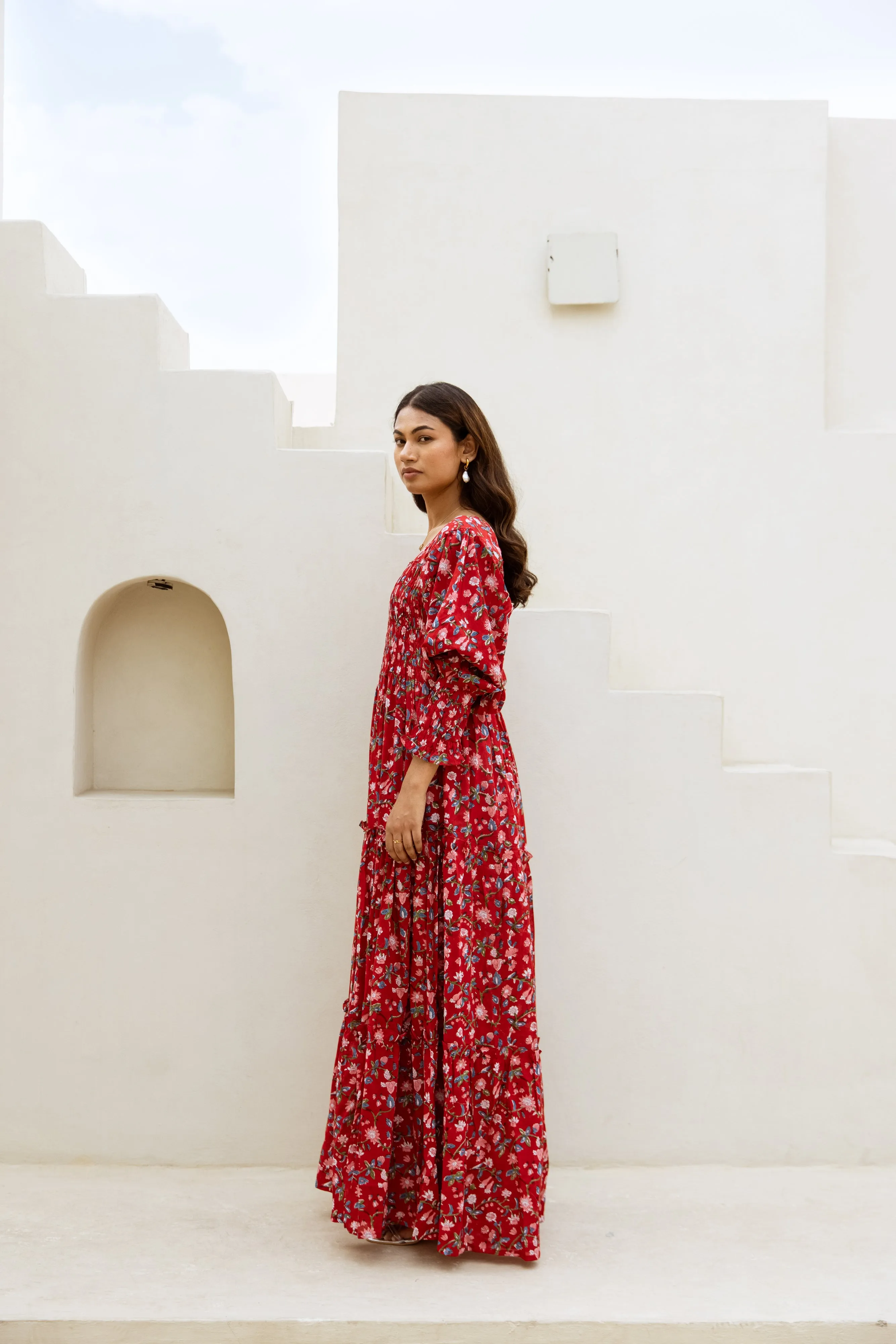 Balika Shirred Tier Dress