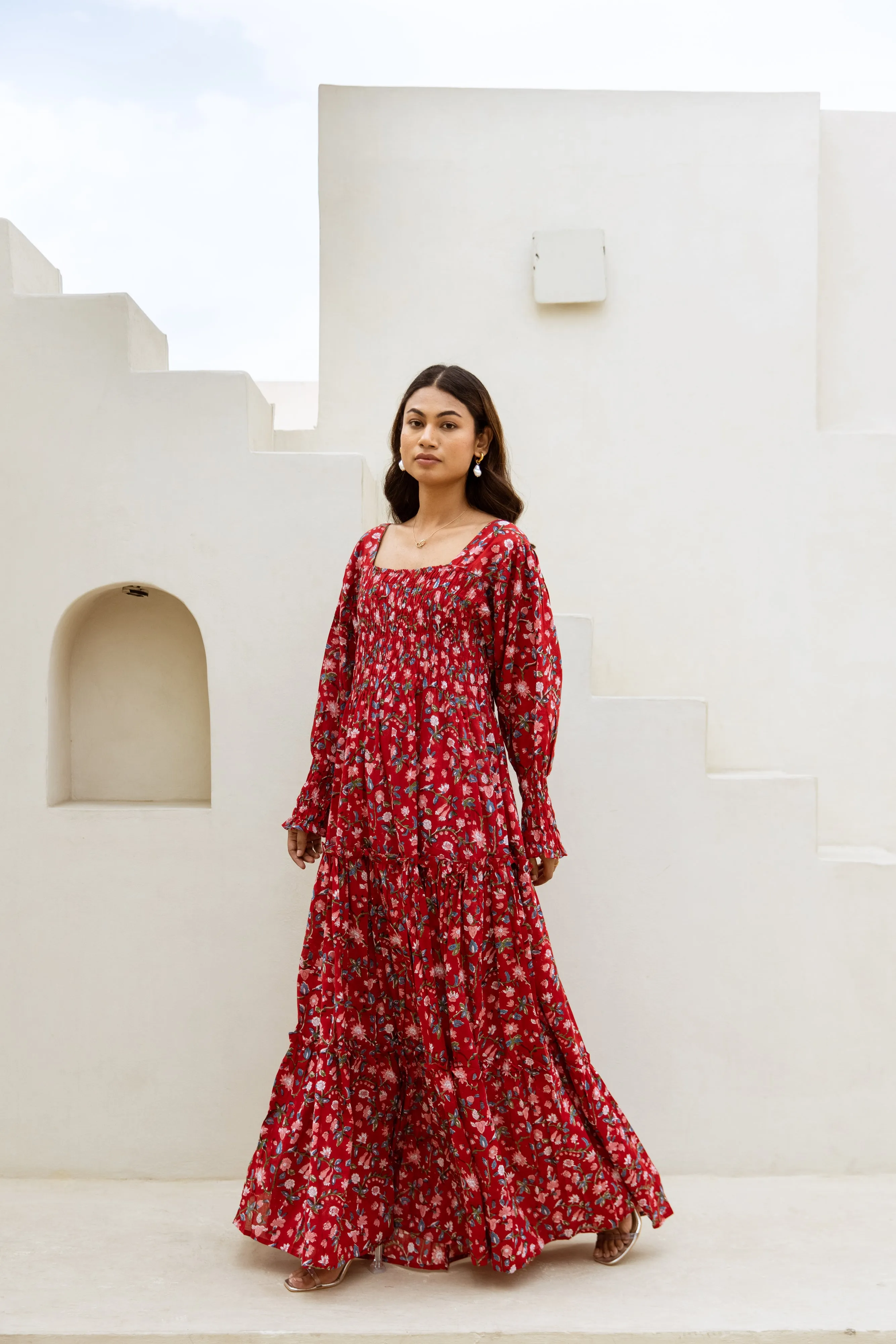 Balika Shirred Tier Dress