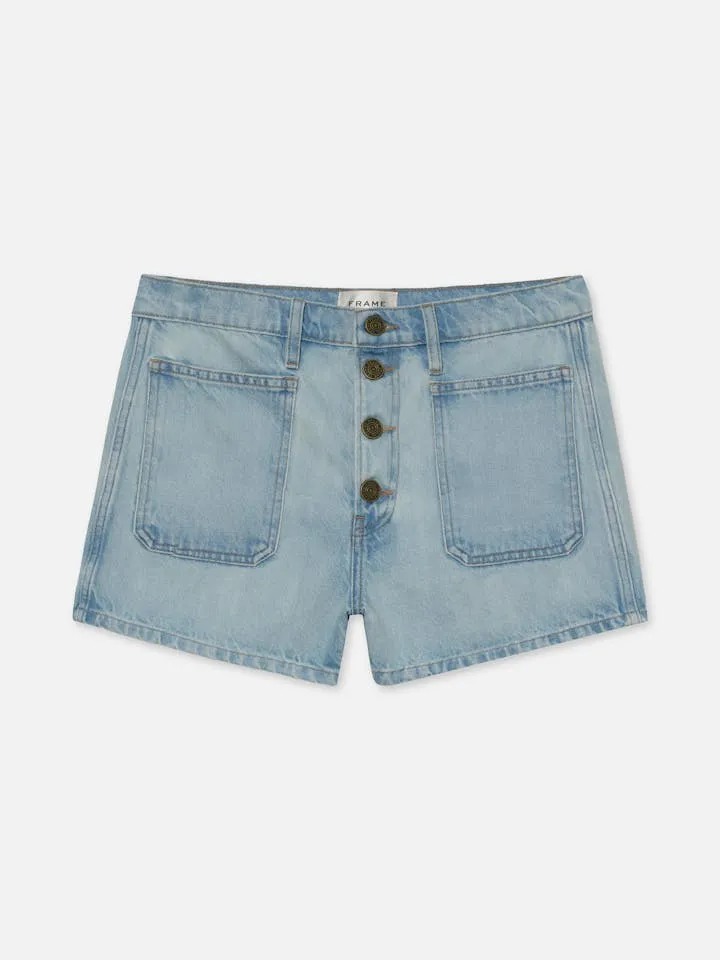 Bardot Exposed Button Short in Trevi