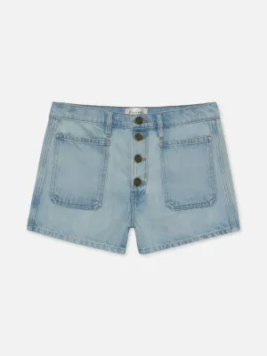 Bardot Exposed Button Short in Trevi
