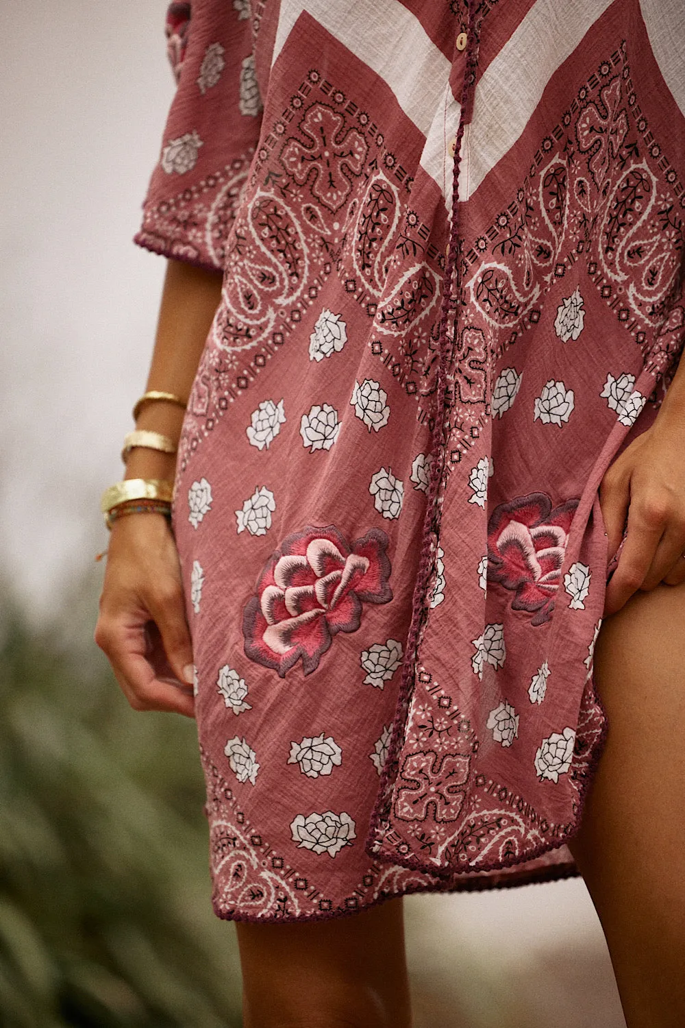 Beautiful Crazy Super Oversized Shirt - Bandana