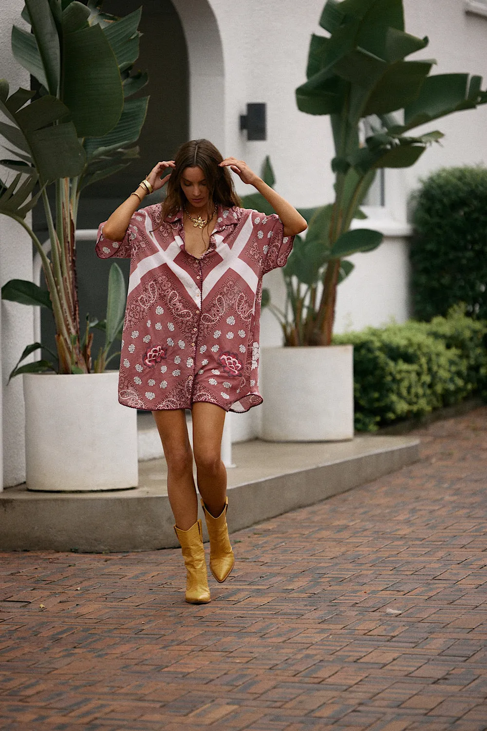 Beautiful Crazy Super Oversized Shirt - Bandana