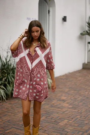 Beautiful Crazy Super Oversized Shirt - Bandana