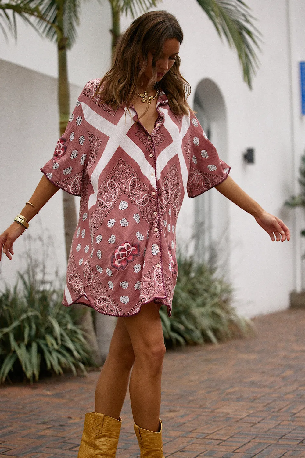 Beautiful Crazy Super Oversized Shirt - Bandana