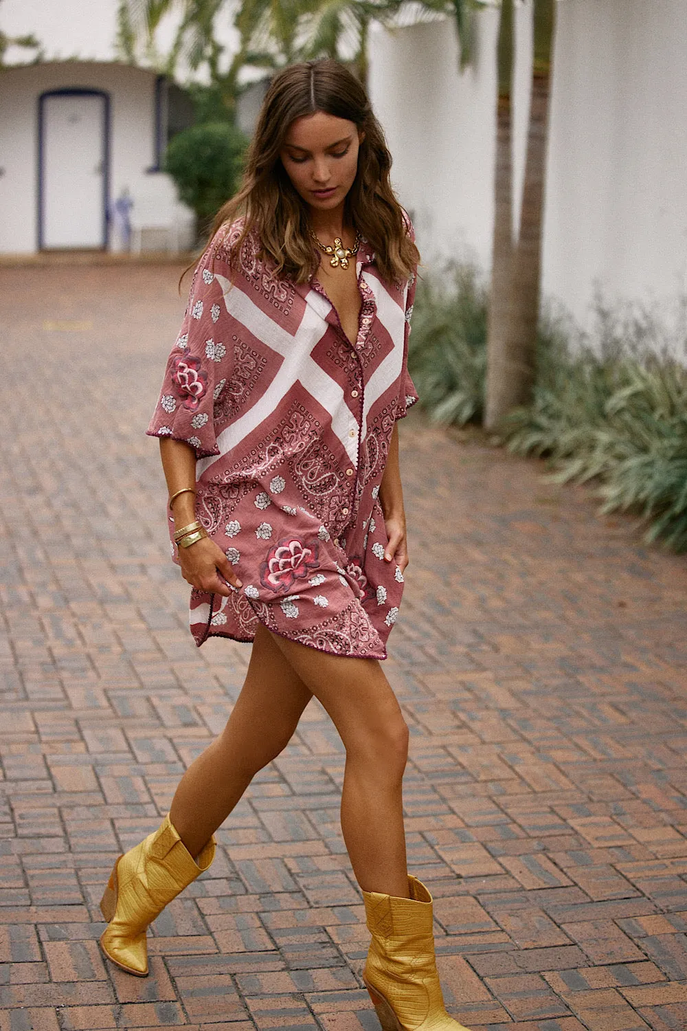Beautiful Crazy Super Oversized Shirt - Bandana