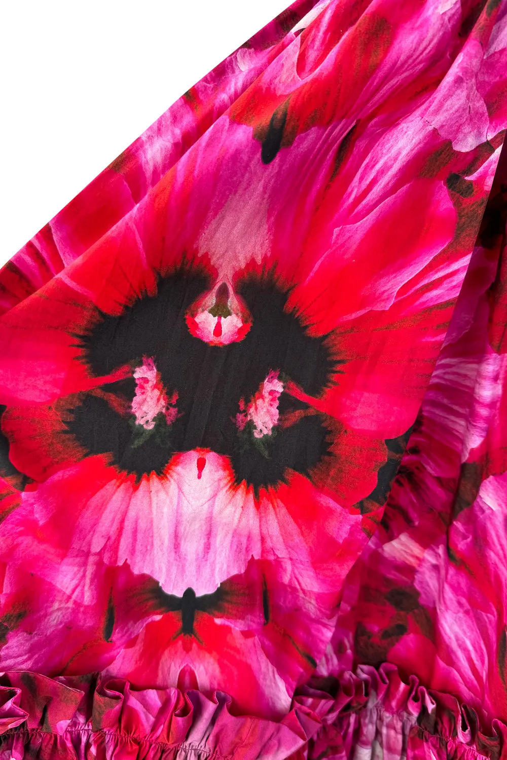 Beautiful Resort 2020 Alexander McQueen by Sarah Burton Floral Printed Cotton Dress w Belt