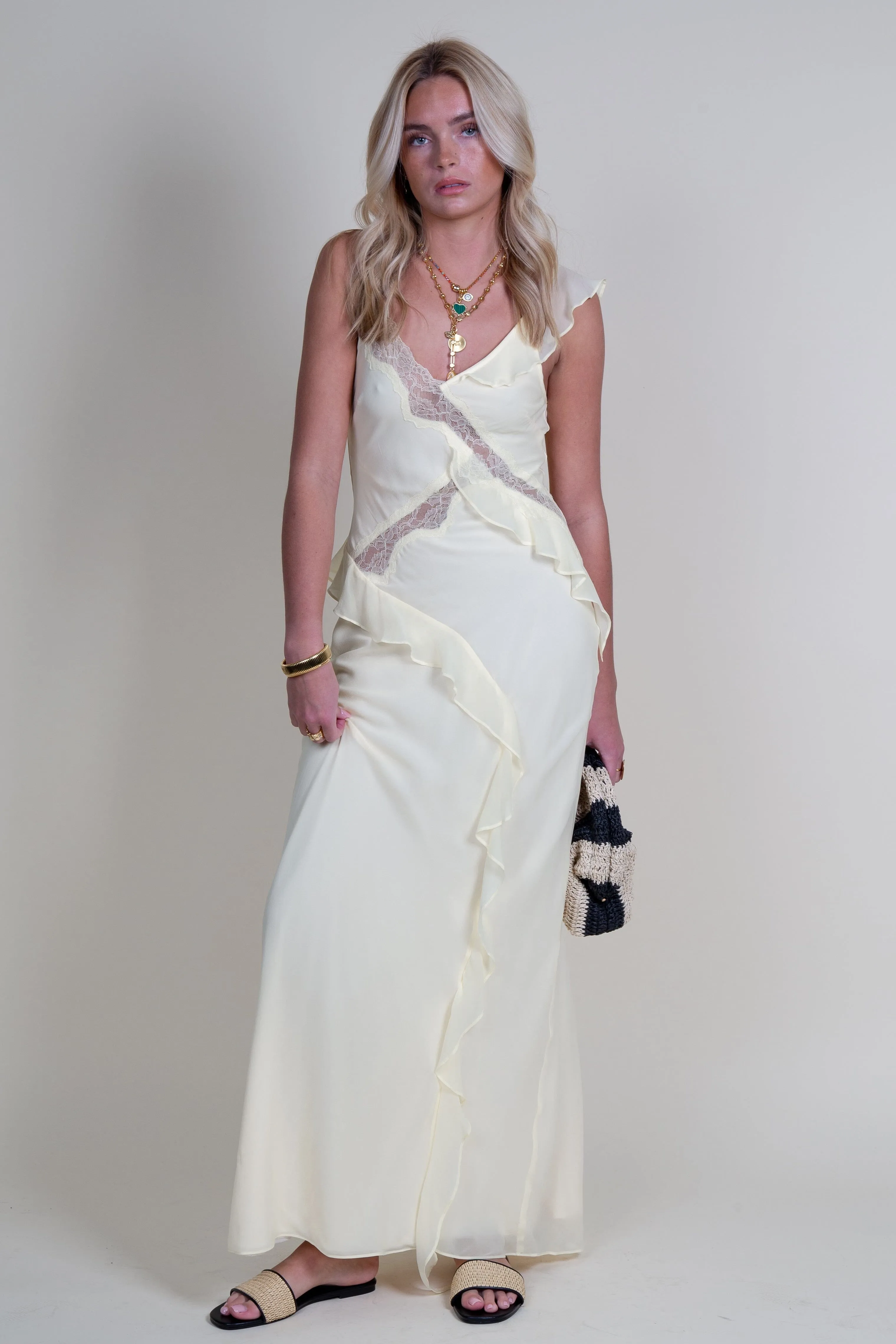 BEC   BRIDGE | Knox Maxi Dress - Ice Yellow