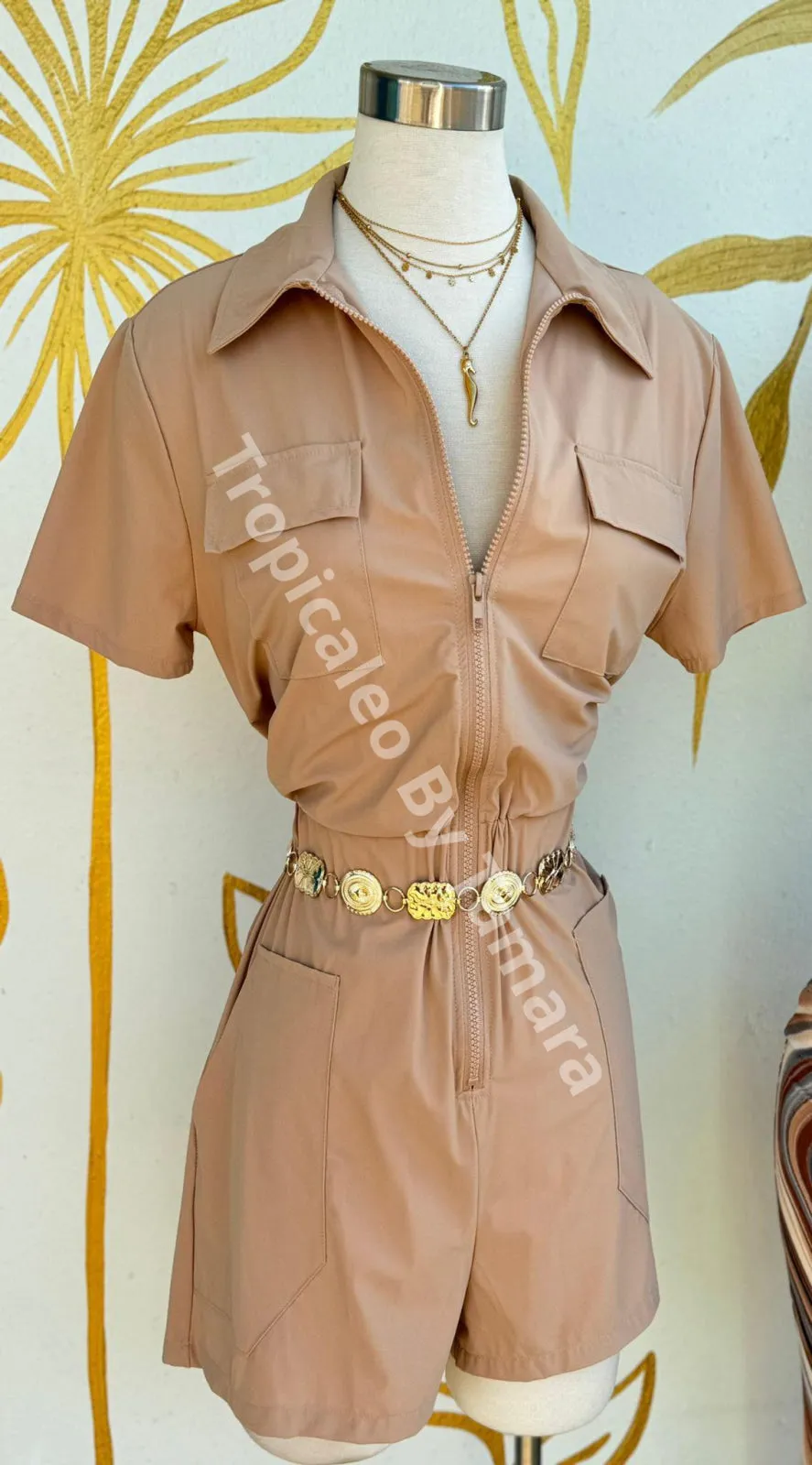 Beige Romper