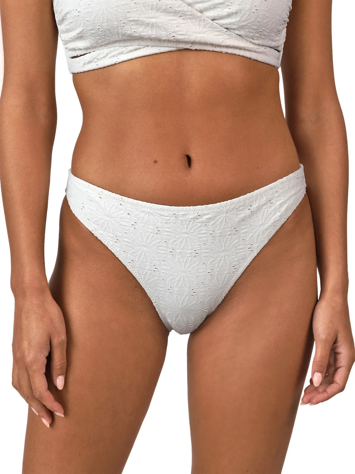 Bella-Broderie Women Bralette Bikini Set | Snow