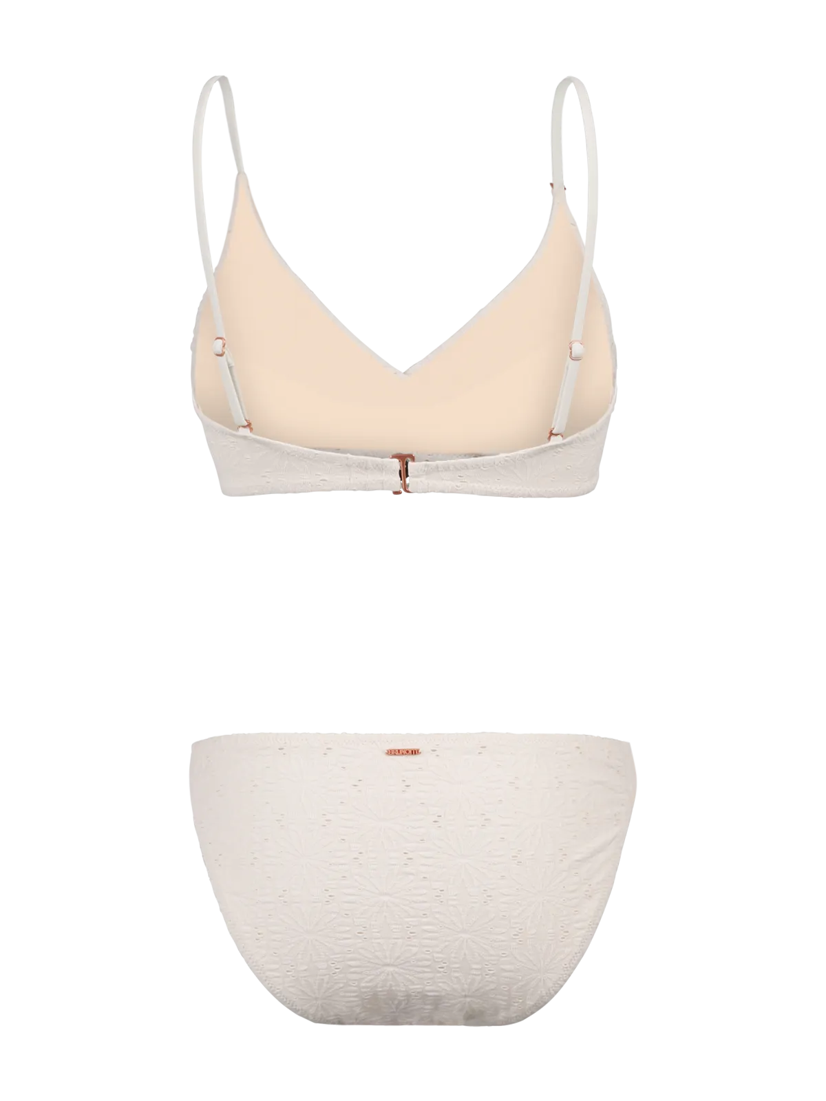 Bella-Broderie Women Bralette Bikini Set | Snow