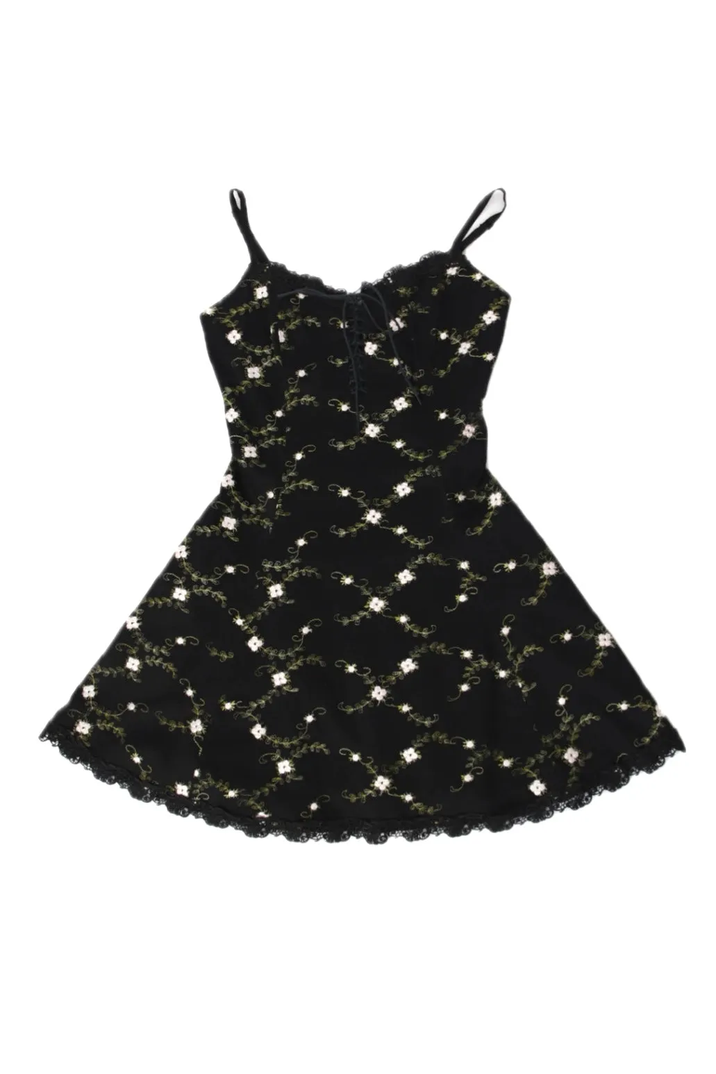 Betsey Johnson Rose Embroidered Dress