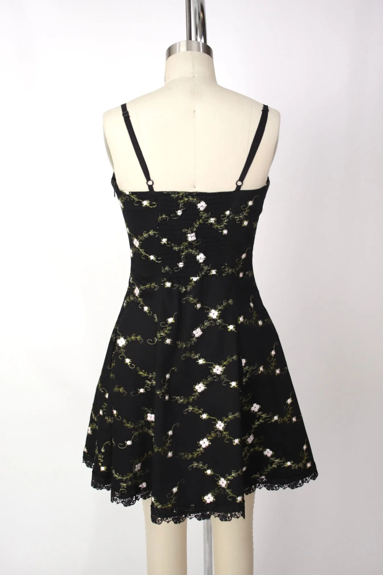 Betsey Johnson Rose Embroidered Dress