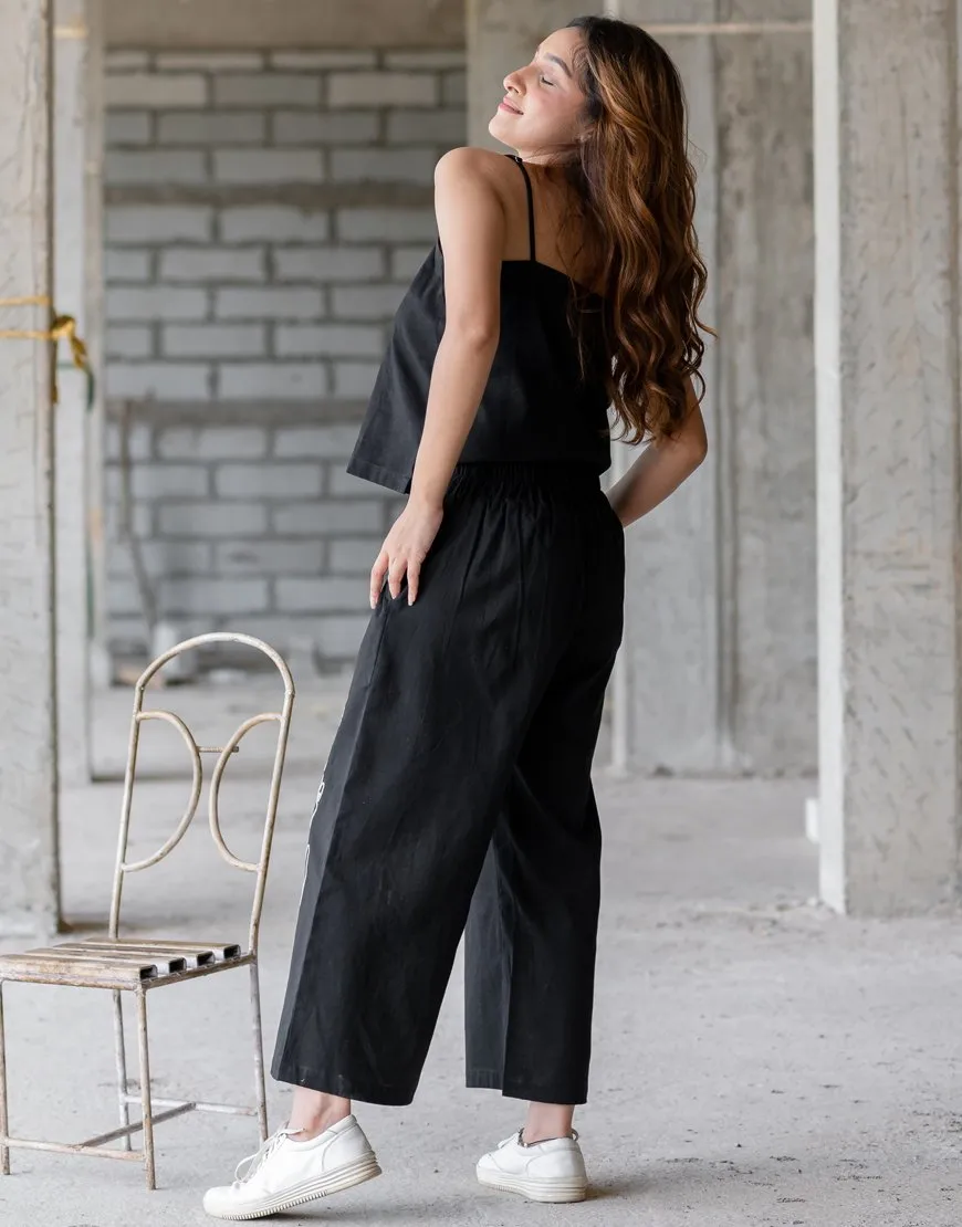 Black Artsy Palazzo