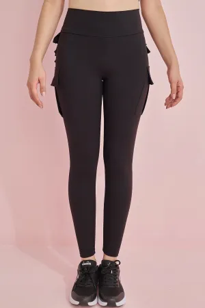 Black Ruffle Leggings