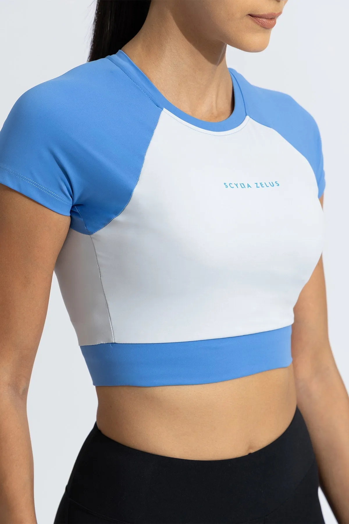 Blockburst Crop top W/ built in Bra