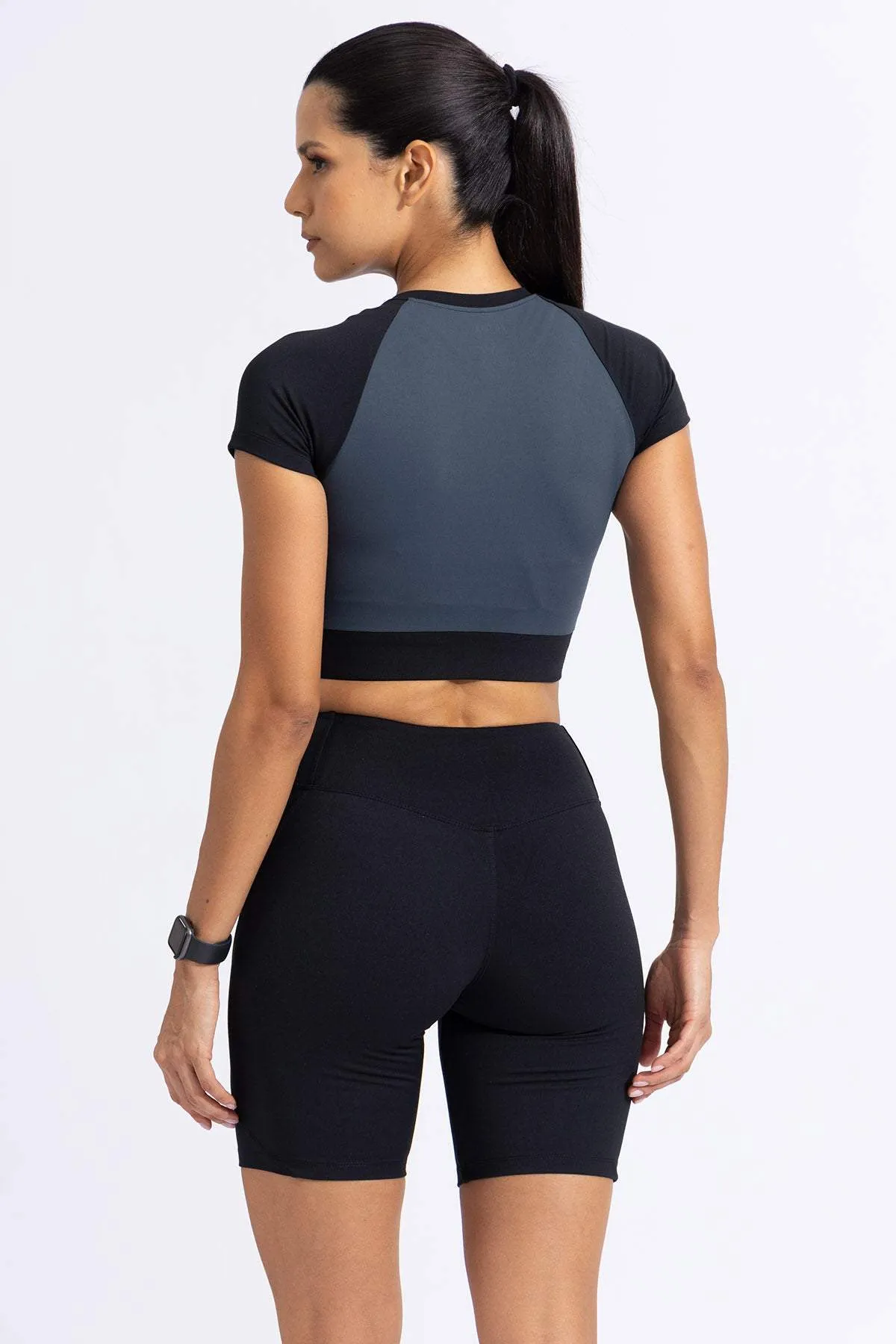Blockburst Crop top W/ built in Bra