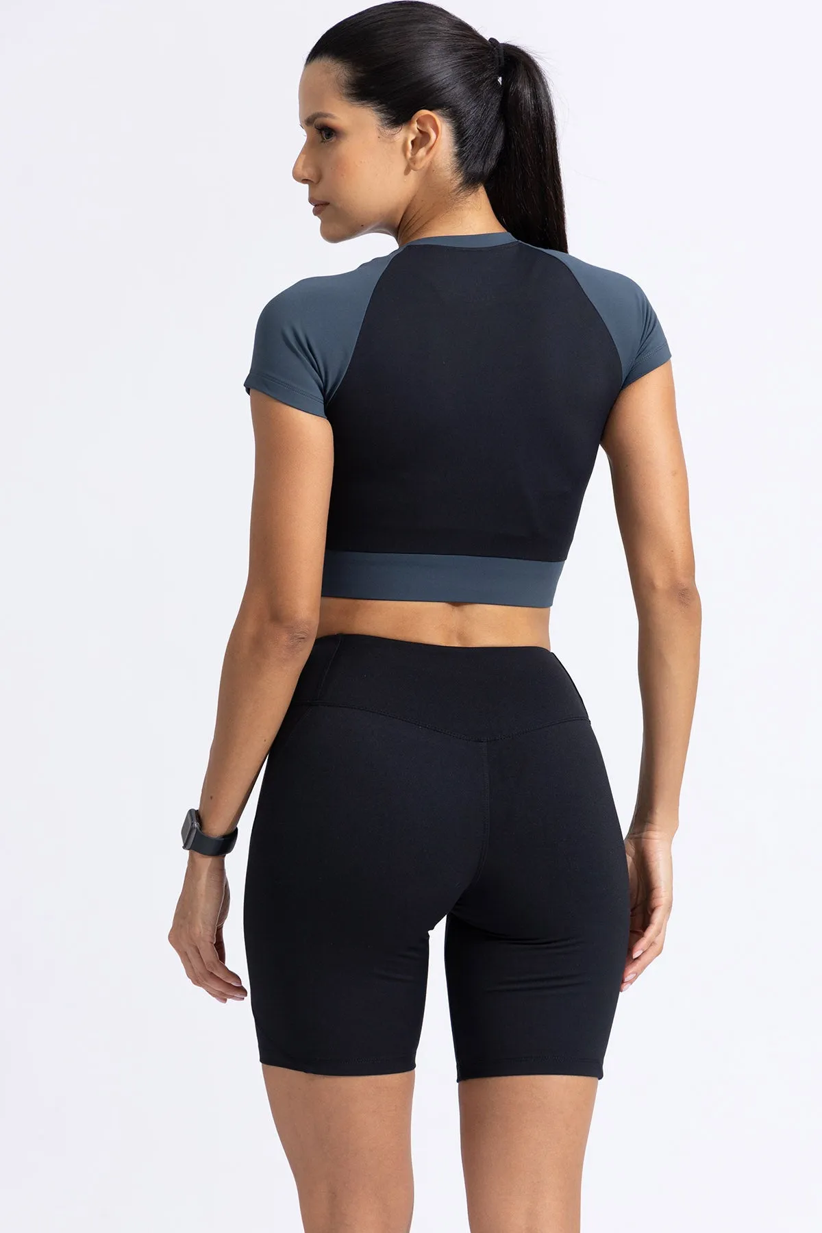 Blockburst Crop top W/ built in Bra