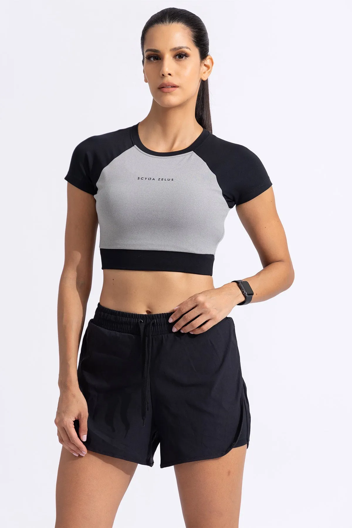 Blockburst Crop top W/ built in Bra